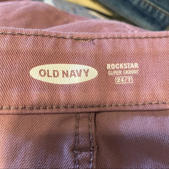Old Navy Rockstar Mauve Skinny Jeans Size 14 - Picture 4 of 4